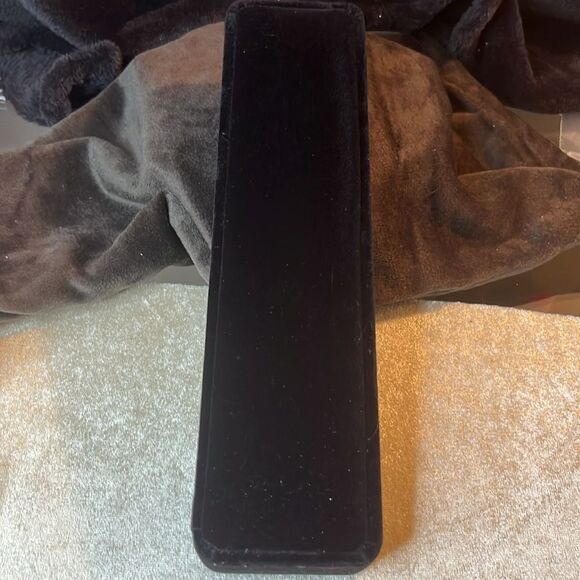 Lab Grown Blue and White Sapphire pendant Necklace in Sterling Silver 18” - Picture 9 of 9